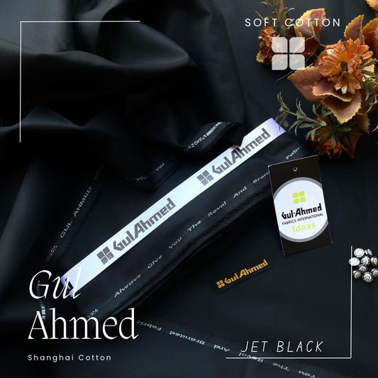 Gul Ahmed Shanghai Soft Cotton Unstitched Suit for Men's