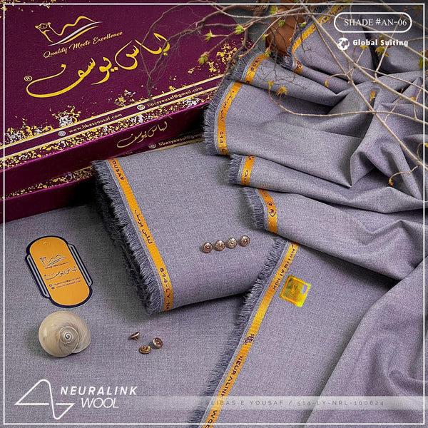 Libas-e-Yousaf Neura-Link Wool Unstitched Suit for Men's