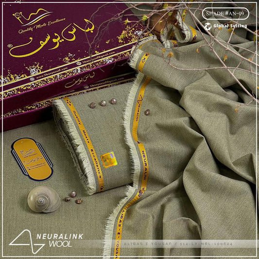 Libas-e-Yousaf Neura-Link Wool Unstitched Suit for Men's