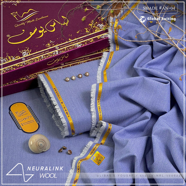 Libas-e-Yousaf Neura-Link Wool Unstitched Suit for Men's