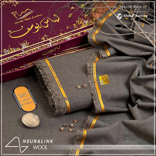 Libas-e-Yousaf Neura-Link Wool Unstitched Suit for Men's