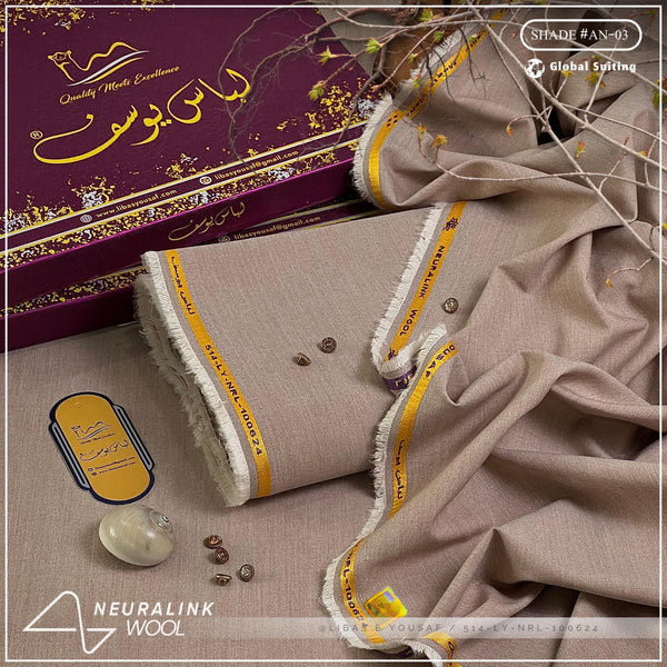 Libas-e-Yousaf Neura-Link Wool Unstitched Suit for Men's