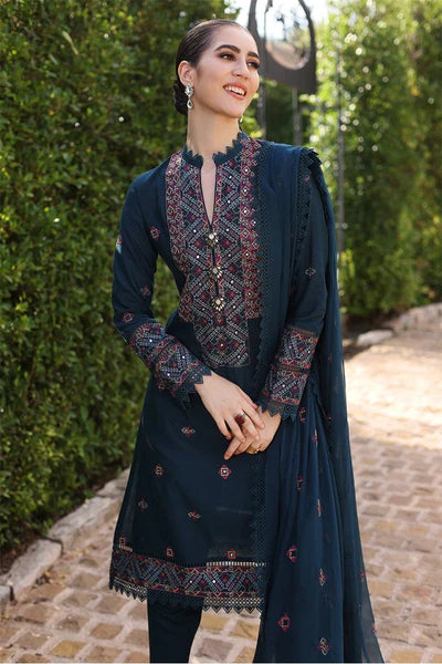 Bareeze Embroidered Dhanak Suit Unstitched 3 Piece