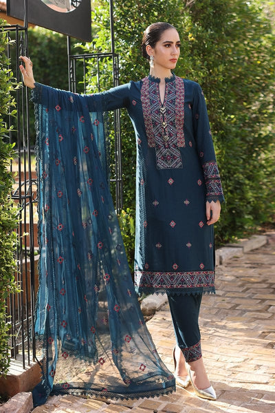 Bareeze Embroidered Dhanak Suit Unstitched 3 Piece