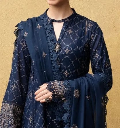 Bareeze Embroidered Dhanak Suit Unstitched 3 Piece