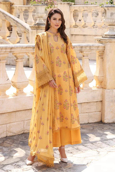 Bareeze Embroidered Dhanak Suit Unstitched 3 Piece - Luxury Collection