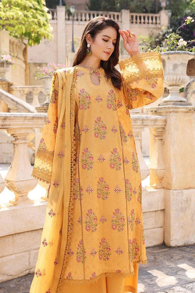 Bareeze Embroidered Dhanak Suit Unstitched 3 Piece - Luxury Collection