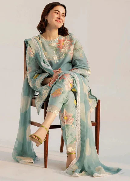 Baroque Unstitched Digital Printed  3 Piece Suit