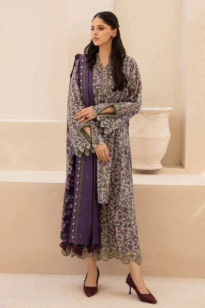 Baroque Unstitched Digital Printed  3 Piece Suit