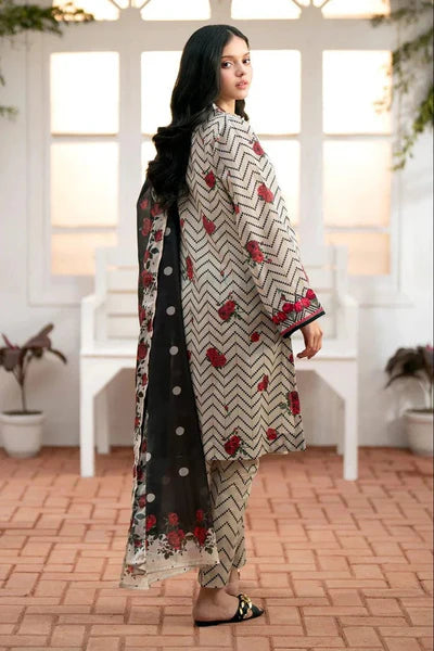 Baroque Unstitched Digital Printed  3 Piece Suit