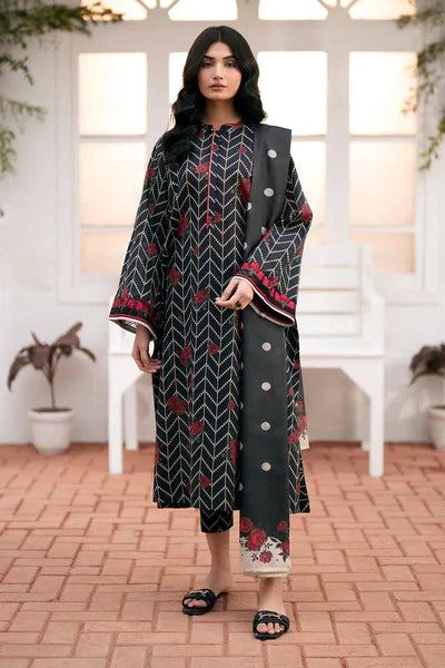 Baroque Unstitched Digital Printed  3 Piece Suit