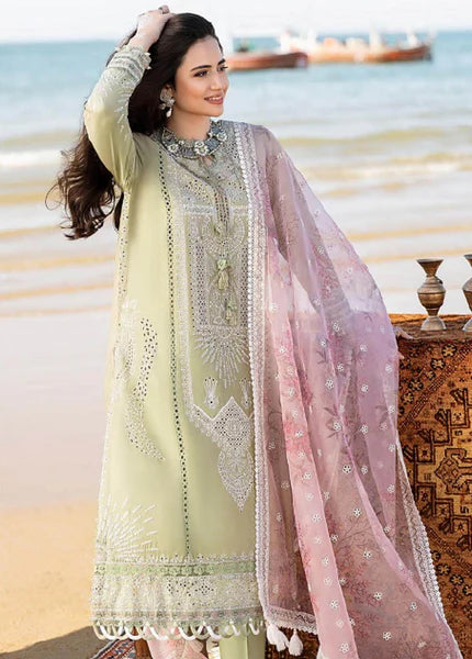 Jazmine Lawn Collection- 3PC Unstitched Embroidered Suit