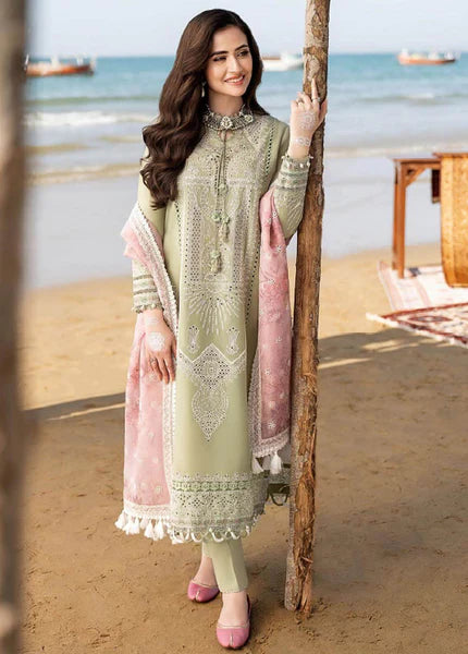 Jazmine Lawn Collection- 3PC Unstitched Embroidered Suit