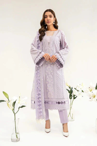 Maria B Lawn Embroidered Dress-3 Piece Unstitched Suit-LF-411-S