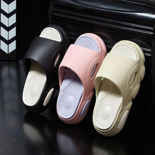 Thick Sole Soft House Slipper For Men/Women-Thick Bottom Increases Leg Length - Height Boosted House Chappal