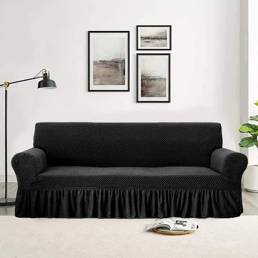 Turkish Style Sofa Cover - Black