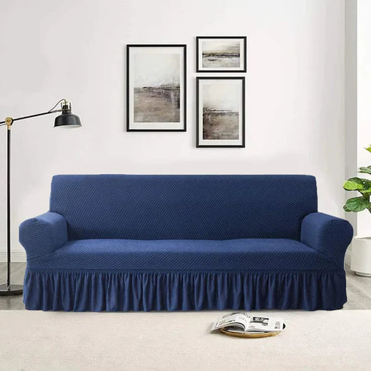 Turkish Style Sofa Cover - Navy Blue