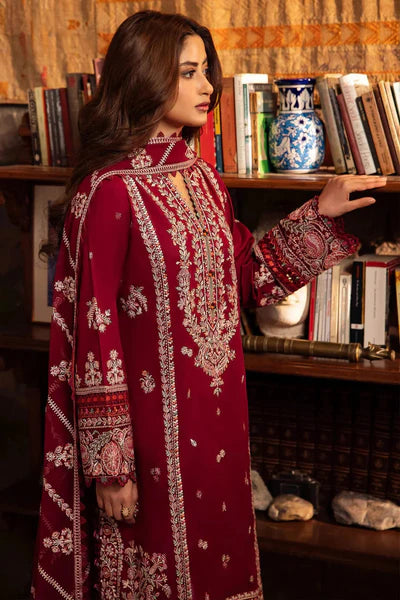 Zaha Embroidered Dhanak Suit Unstitched 3 Piece